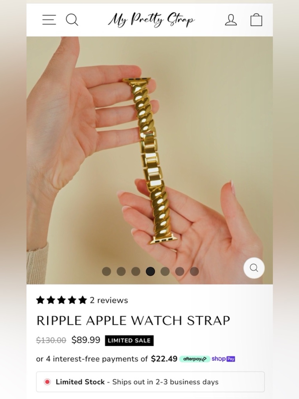 My pretty strap Apple Watch Strap - Picture 3 of 9